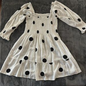 Charming Black and White Polka Dot women’s Dress